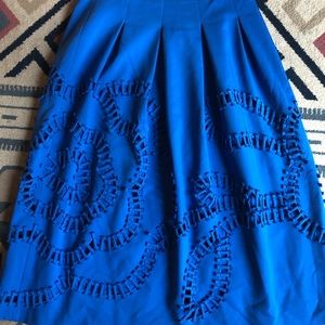 Anthropologie midi skirt